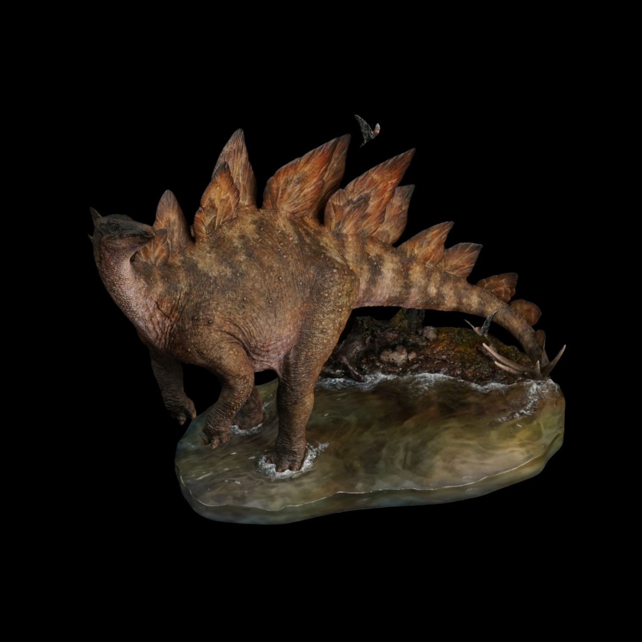 Stegosaurus Statue Model Kit 1:18 1:35 Scale Aokhan