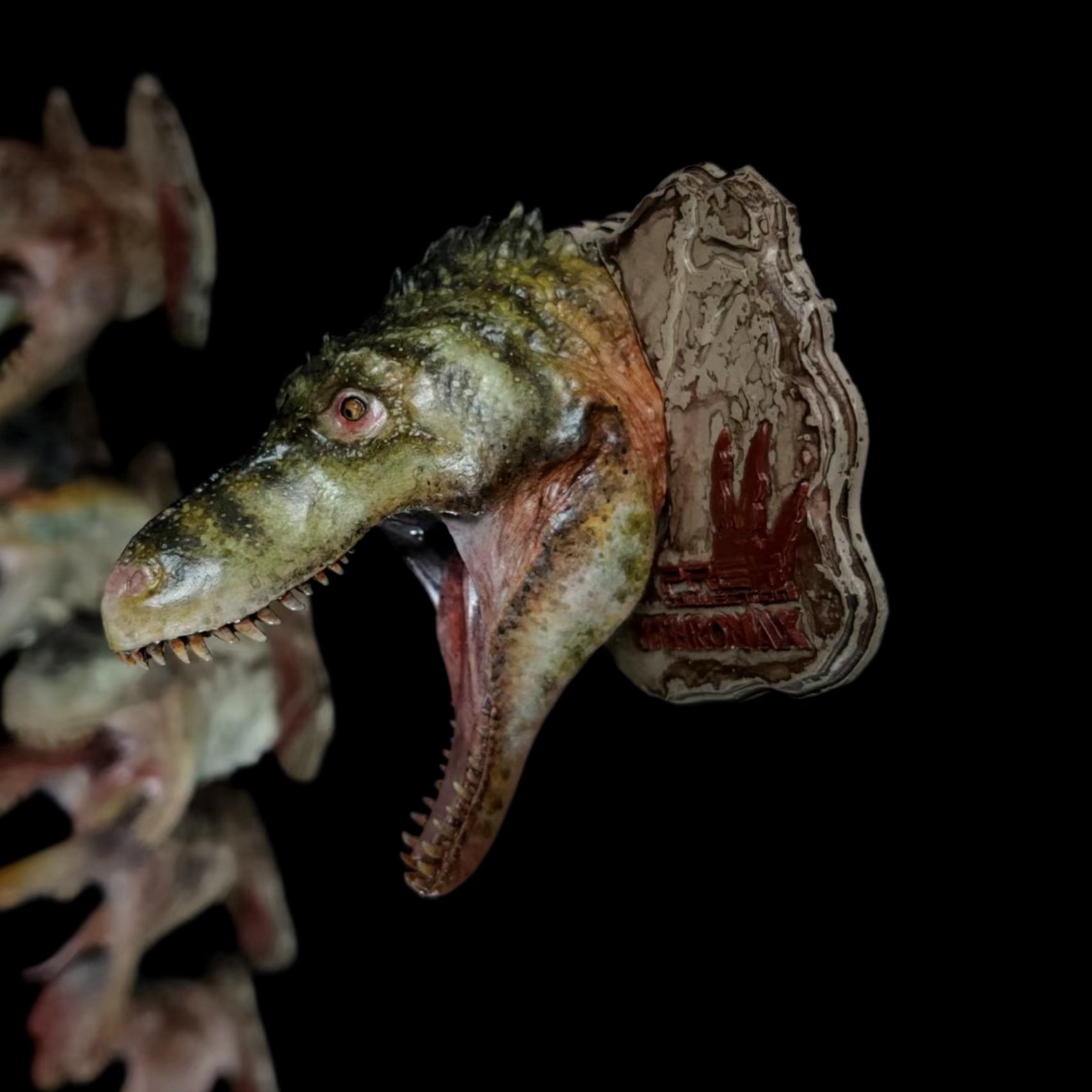 T-Rex Head Collection (Set of 9) - 1:35 Scale Resin Model Kit Magnets & Wall Mounts