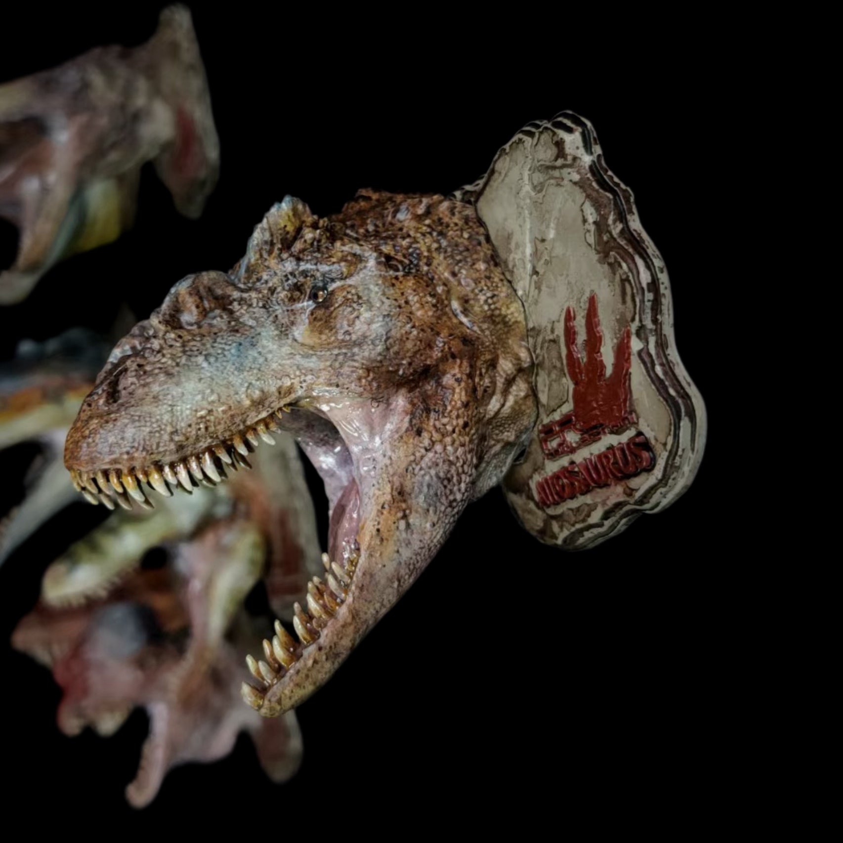 T-Rex Head Collection (Set of 9) - 1:35 Scale Resin Model Kit Magnets & Wall Mounts