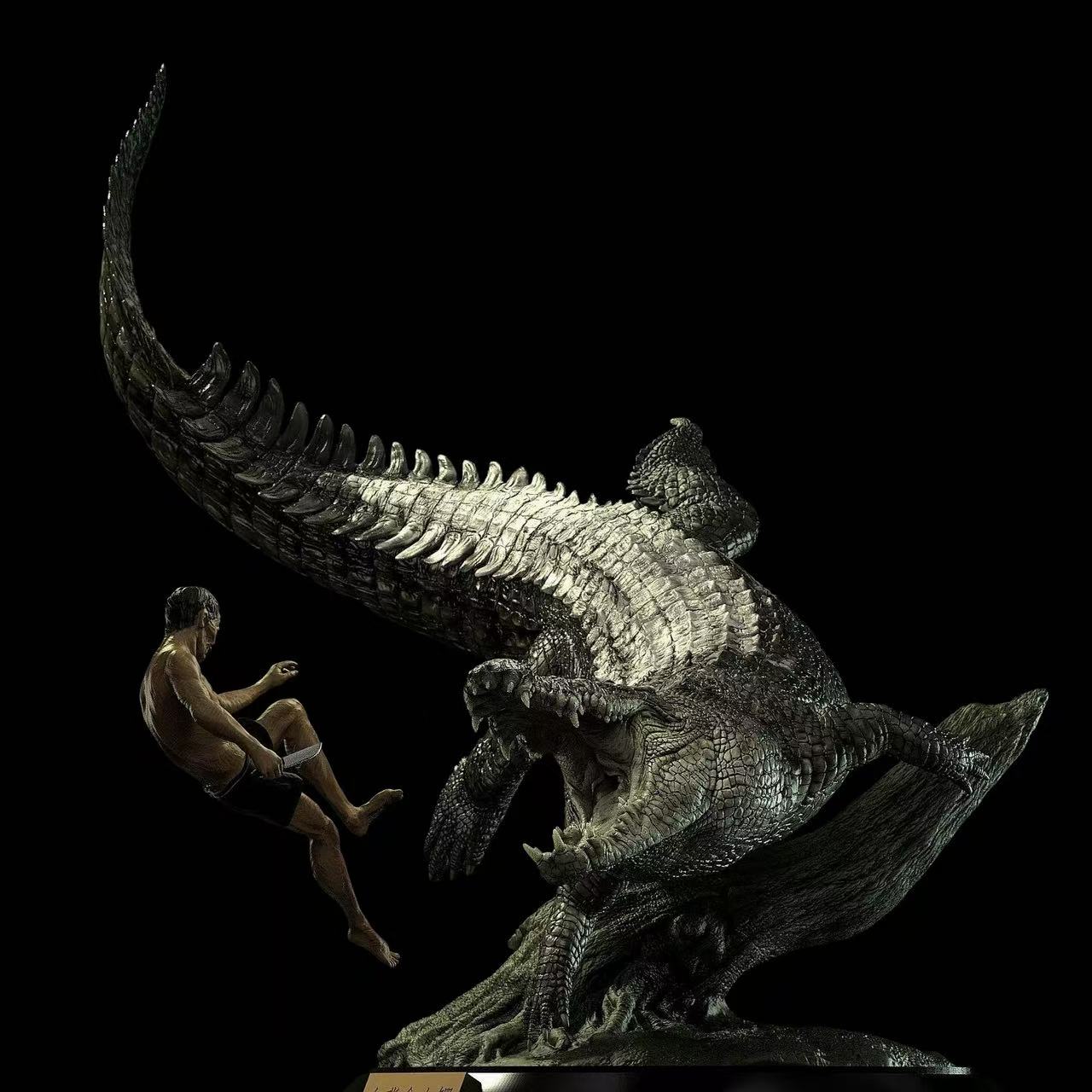 Saltwater Crocodile Bujang Senang statue Model Kit 1:10 Scale JA Studio