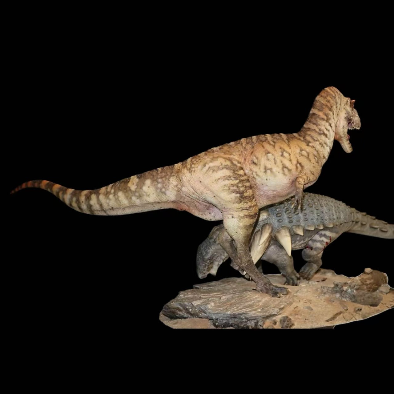 Albertosaurus vs. Edmontonia: "The Gambit" statue Model Kit 1:18 Scale Dinosoul Studio