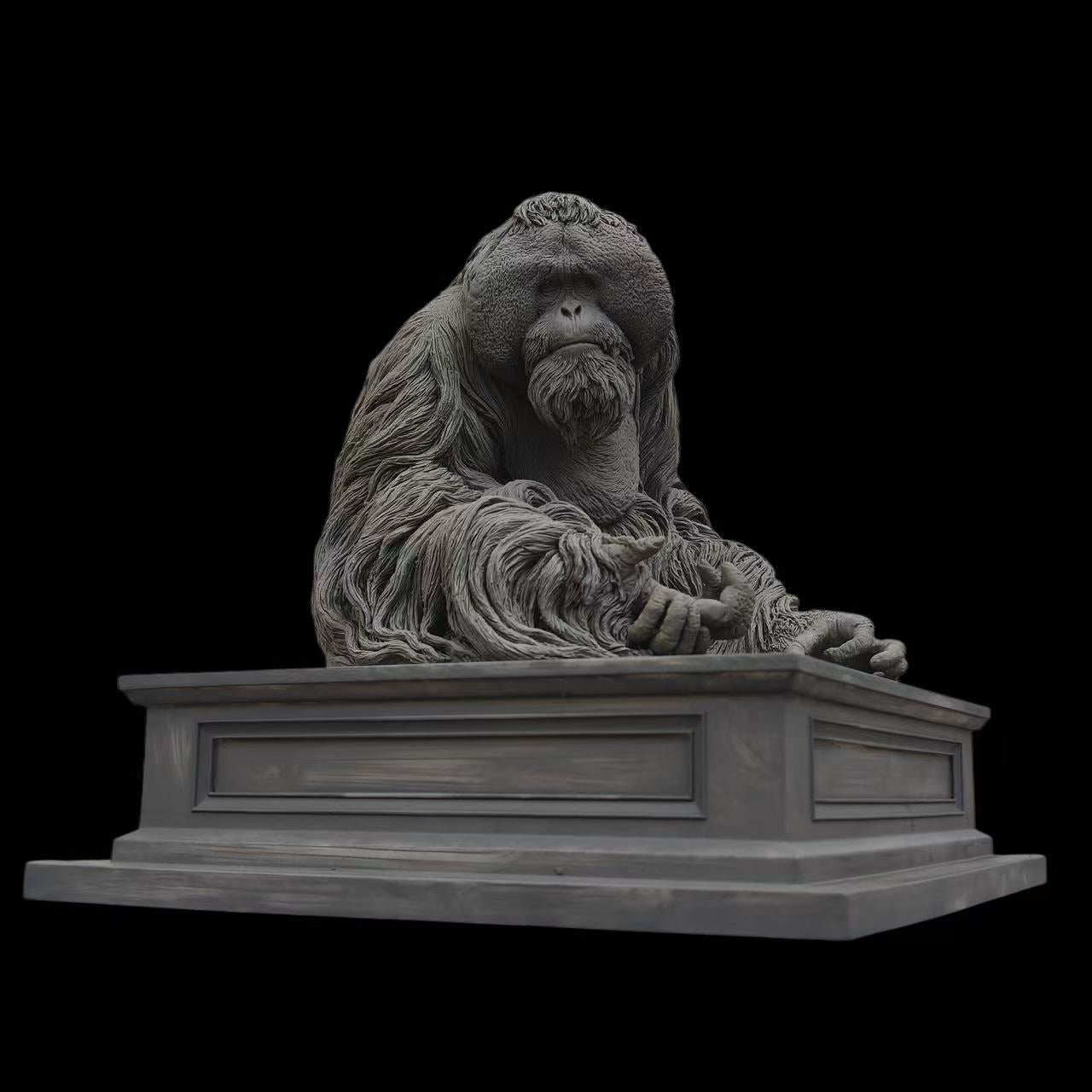 Bornean Orangutan statue Model Kit 1:6 Scale