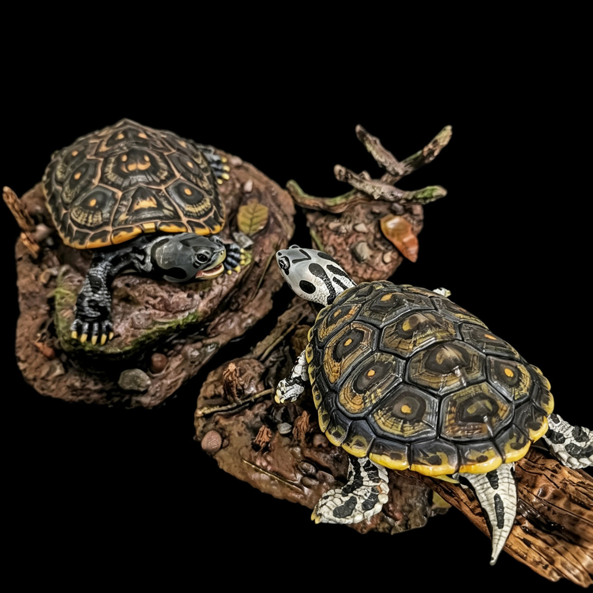 MANGROVE DIAMONDBACK TERRAPIN ECO-DIORAMA STATUE DINAVOID Studio