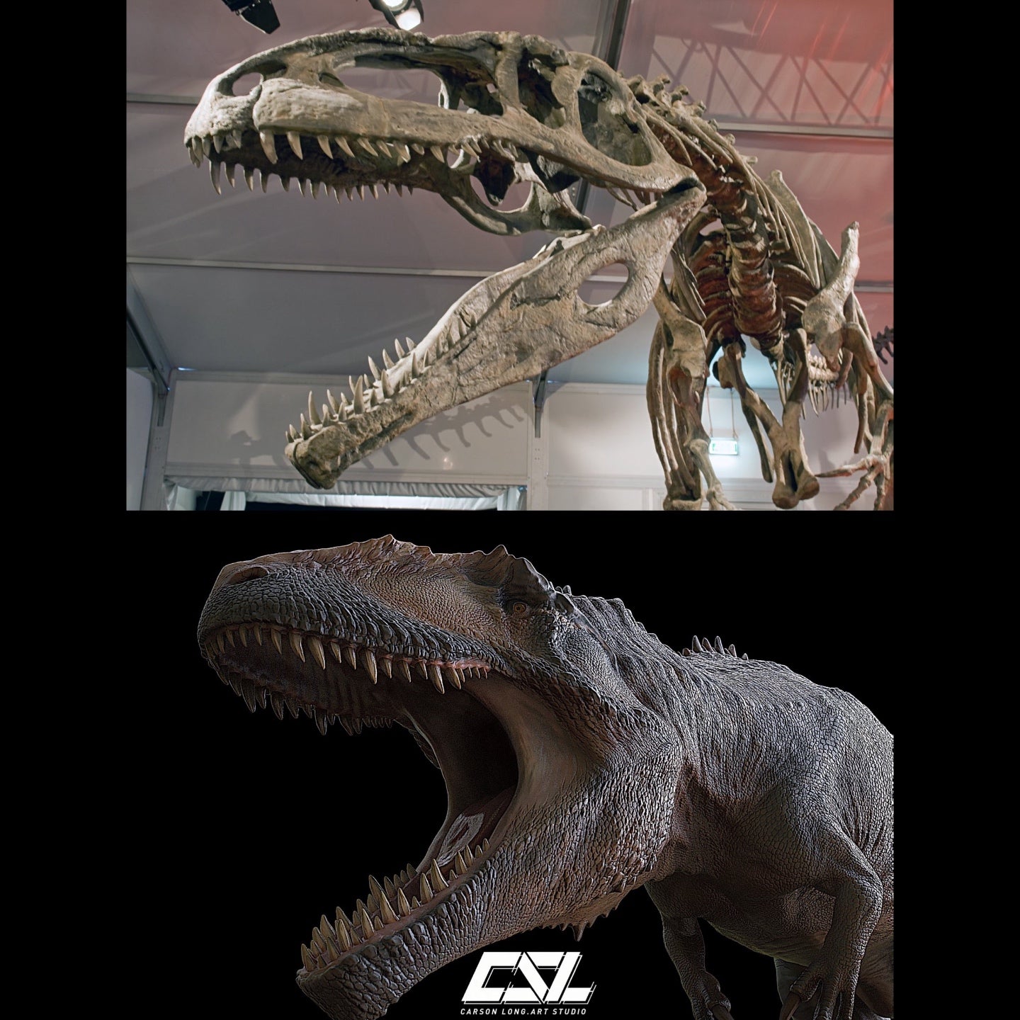 Giganotosaurus Carolinii statue Model Kit 1:35 Scale Carson Long Studio