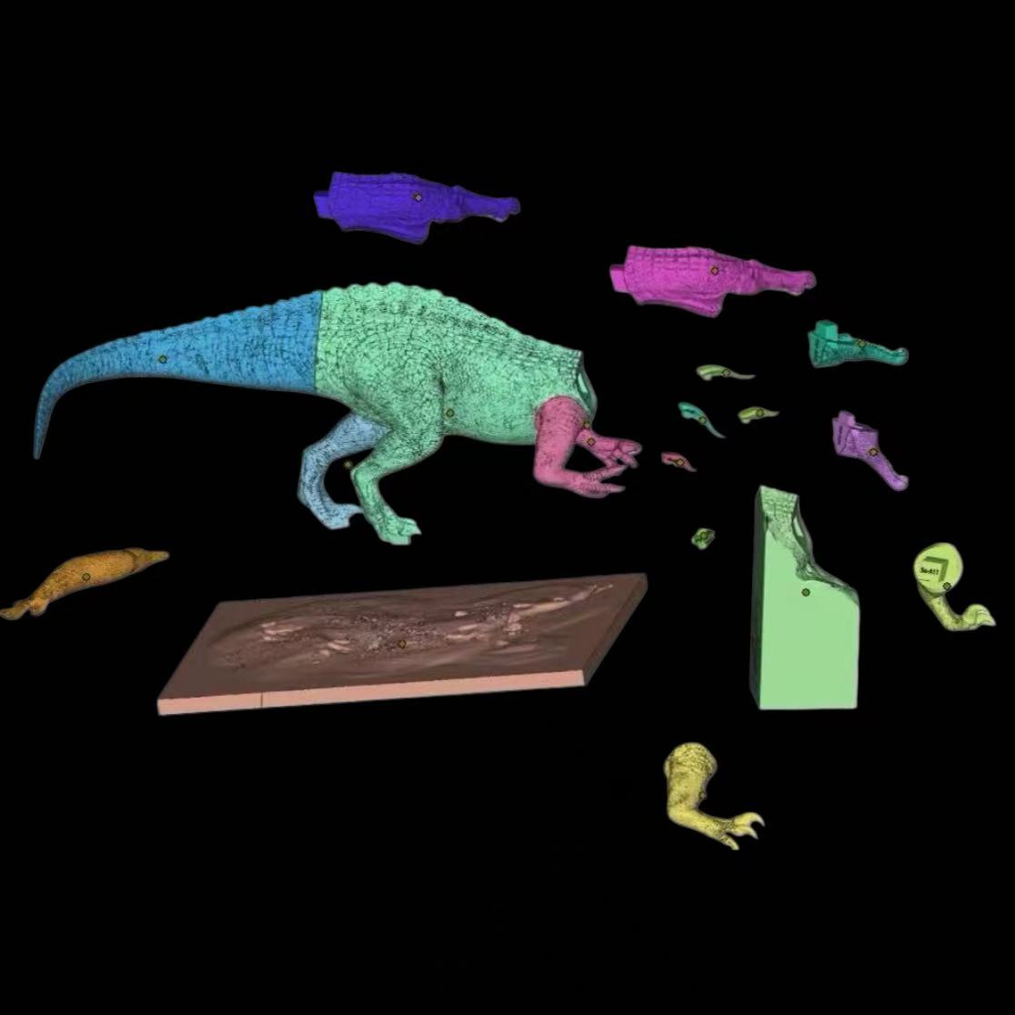 CROSS COLOR Studio 1:15 Suchomimus tenerensis Statue Model Kit (Version A)