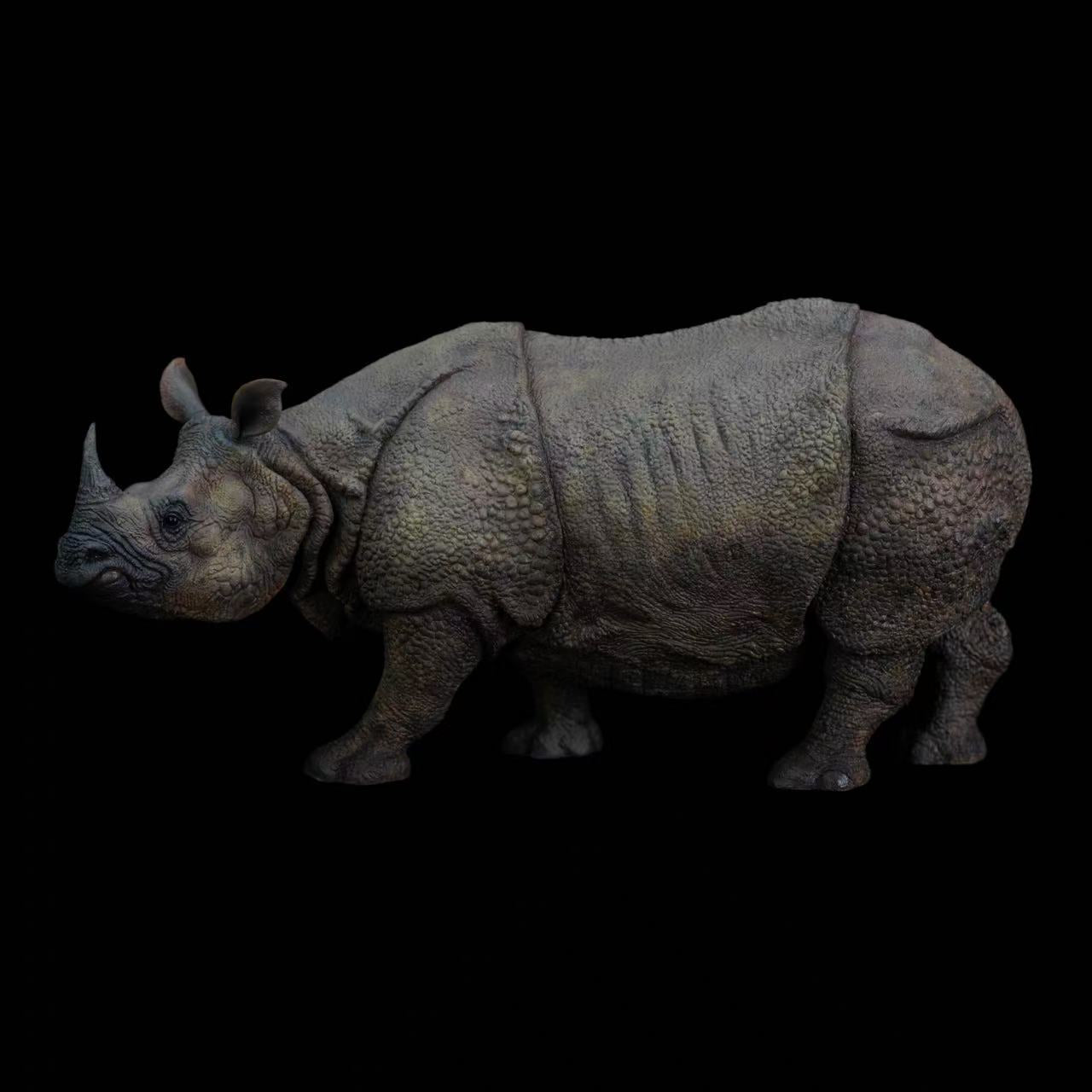 Greater One-Horned Rhinoceros Statue Model Kit 1:10 1:15 Scale Memory Museum