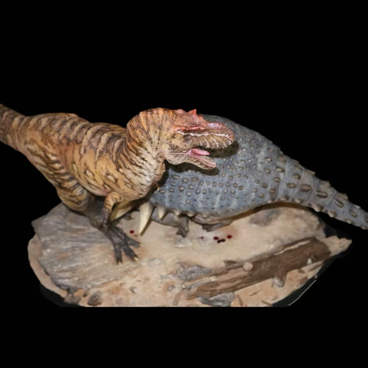 Albertosaurus vs. Edmontonia: "The Gambit" statue Model Kit 1:18 Scale Dinosoul Studio