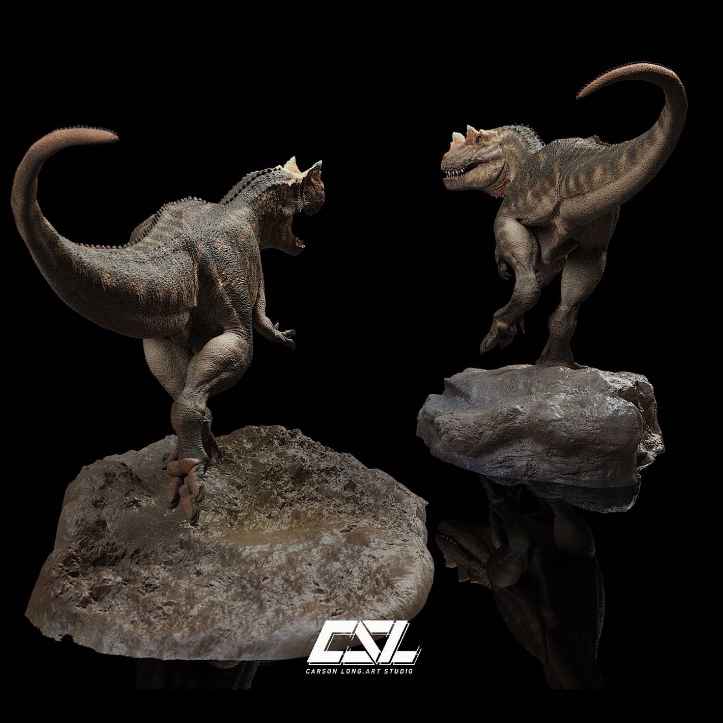 Ceratosaurus dentisulcatus Statue Model Kit 1:35 1:18 Scale CSL Studio