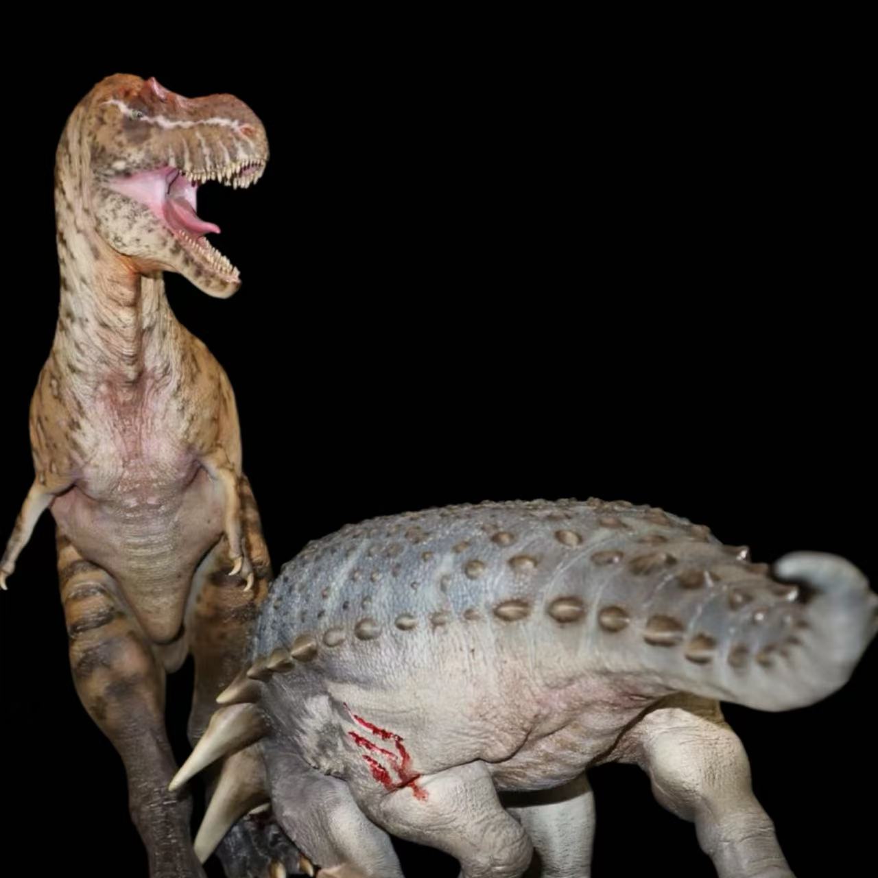Albertosaurus vs. Edmontonia: "The Gambit" statue Model Kit 1:18 Scale Dinosoul Studio
