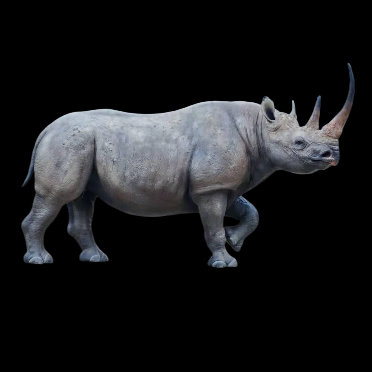 BLACK RHINOCEROS MUSEUM statue Model Kit 1:10 1:18 Scale JA Studio