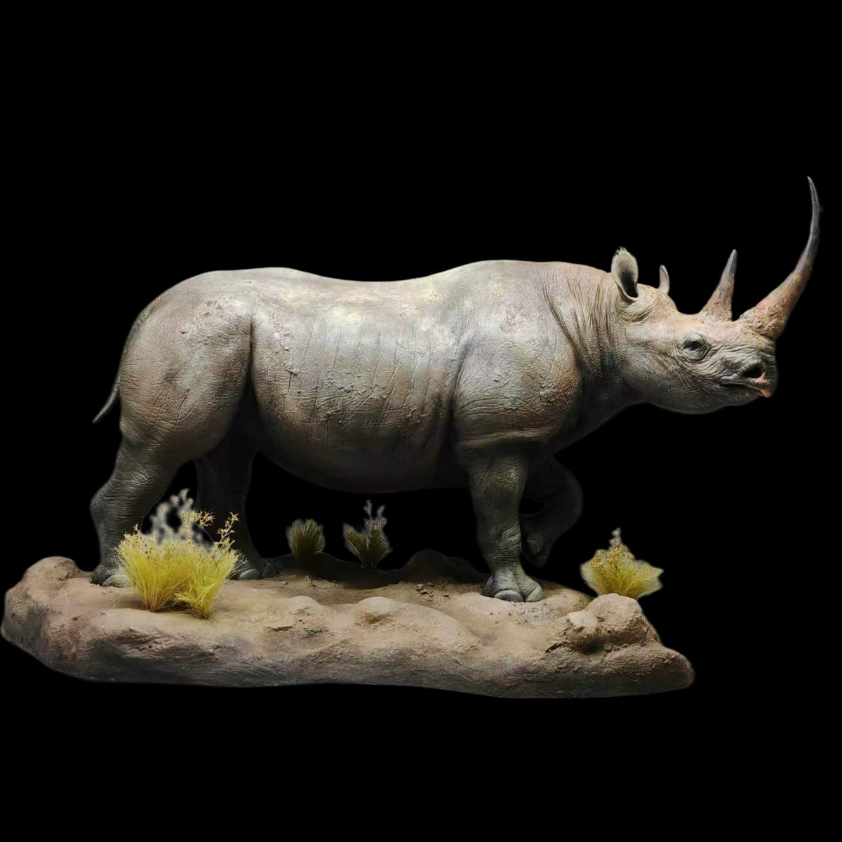 BLACK RHINOCEROS MUSEUM statue Model Kit 1:10 1:18 Scale JA Studio
