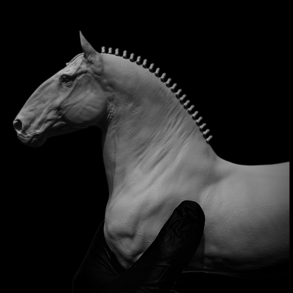 PERCHERON DRAFT HORSE STATUE (1:10 / 1:6 SCALE RESIN & 1:10 CAST BRONZE)