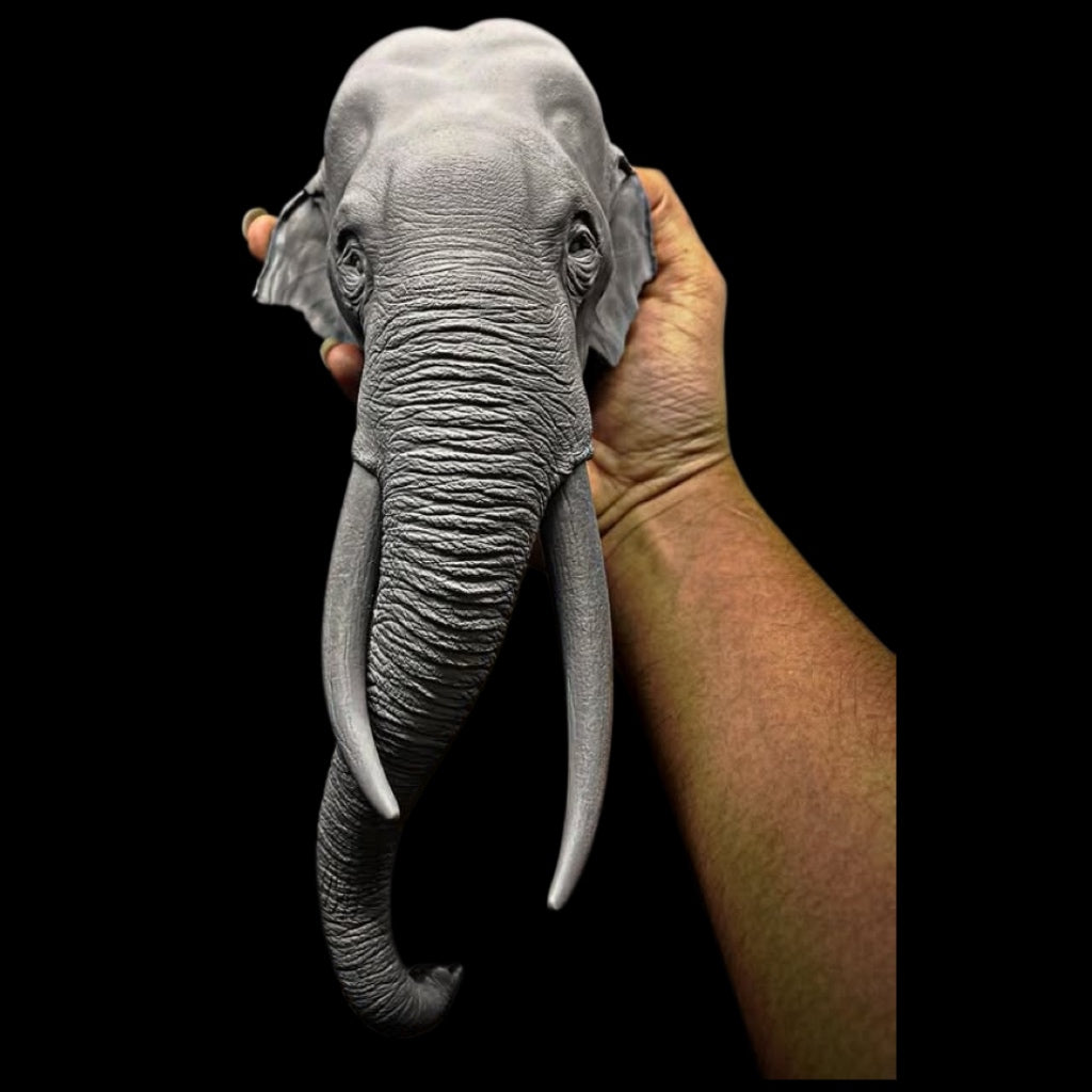 Asian elephant statue Model Kit 1:35 1:15 Scale The crocs man Studio