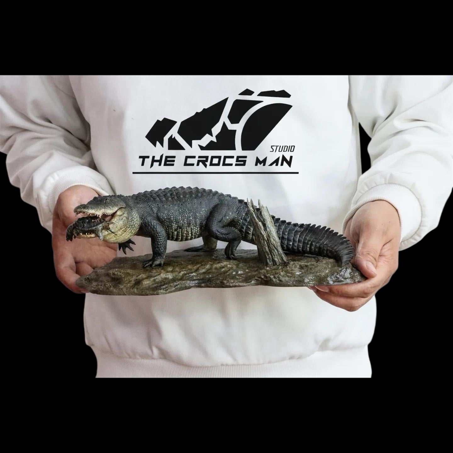 AMERICAN ALLIGATOR statue Model Kit 1:10 1:15 1:18 1:35 Scale The Crocs Man Studio