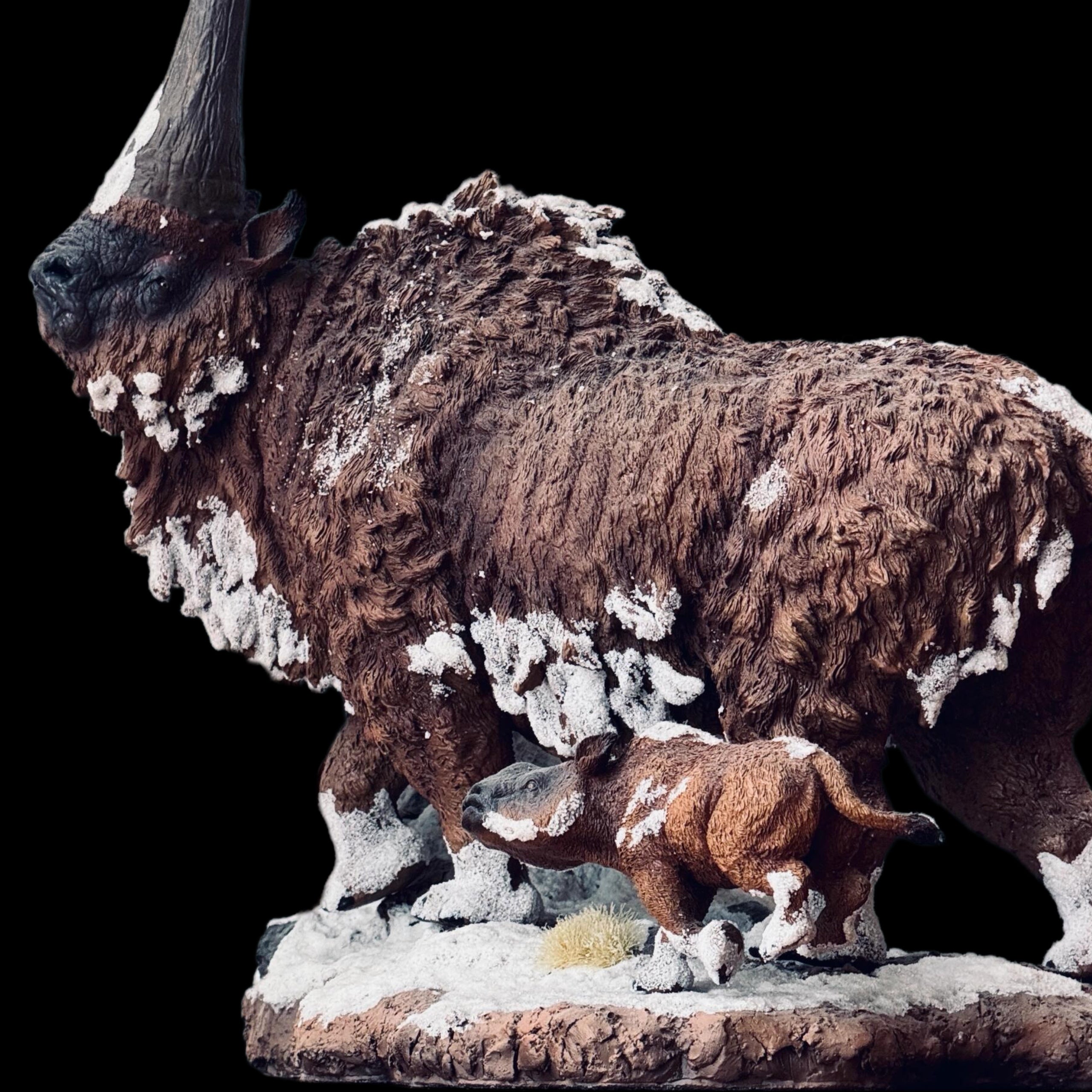 ELASMOTHERIUM MOTHER & CALF 1:20 HIGH-PRECISION STATUE