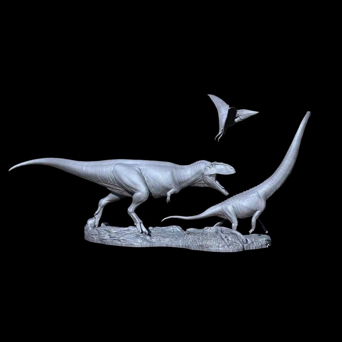 TYRANNOTITAN, CHUBUTISAURUS & TUPUXUARA statue Model Kit 1:35 1:18 Scale KMXY Studio
