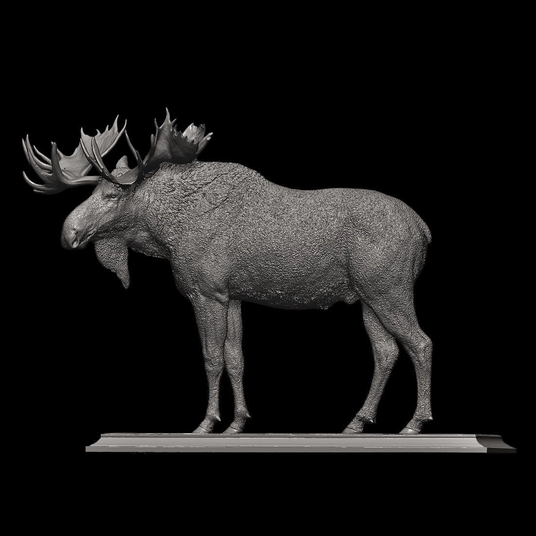 North American Moose statue Model Kit 1:35 1:18 1:15 1:10 Scale Art&Evolution Studio
