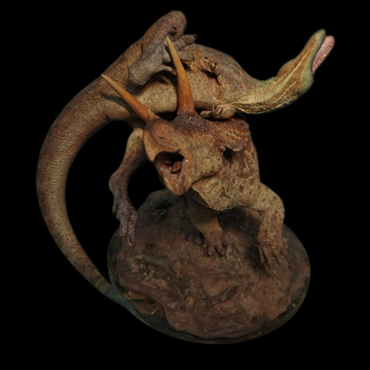 Eotriceratops vs Albertosaurus Statue Model Kit 1:18 Scale Showanna Studio
