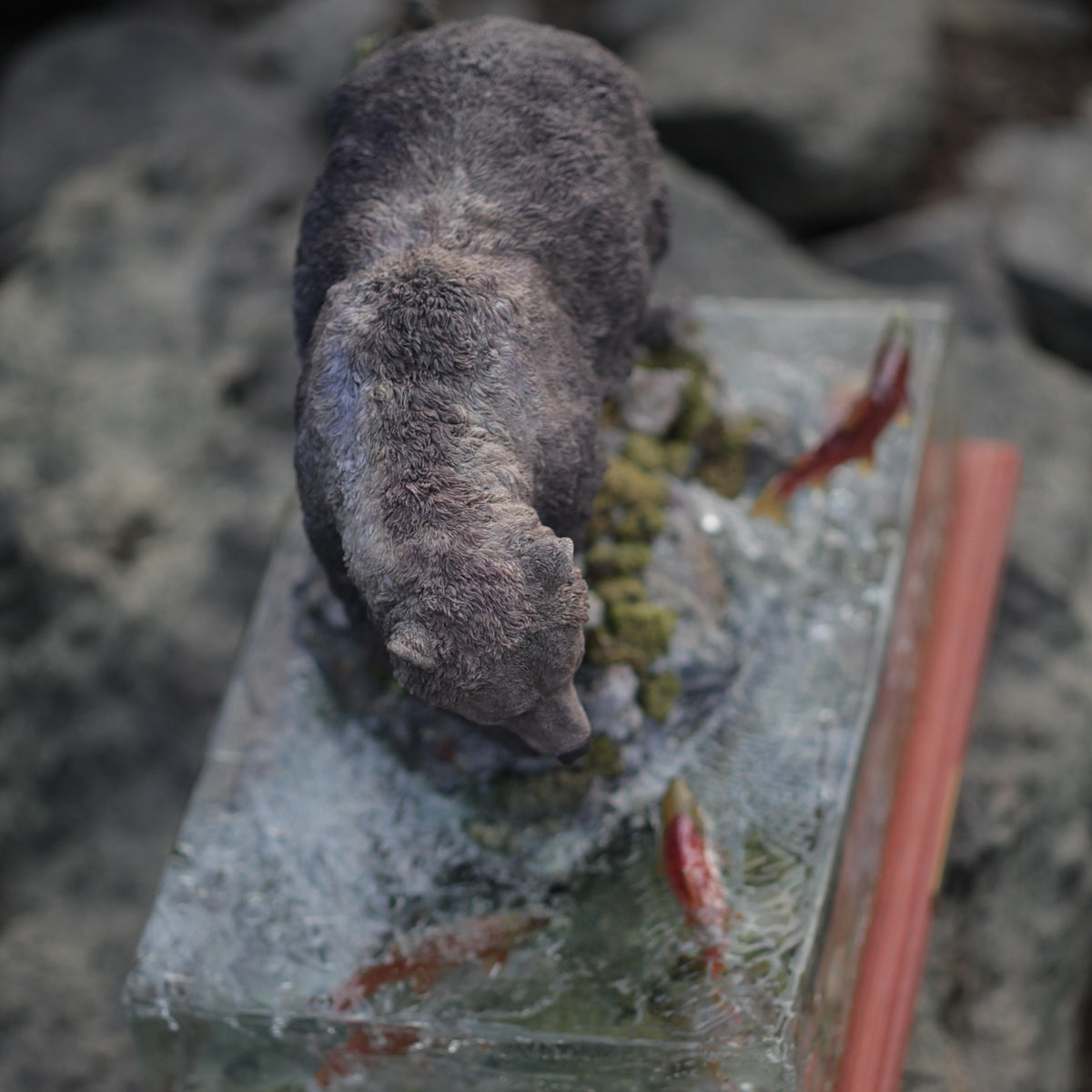 MALE NORTH AMERICAN GRIZZLY BEAR Statue Model Kit 1:10 Scale Jiantao Studio