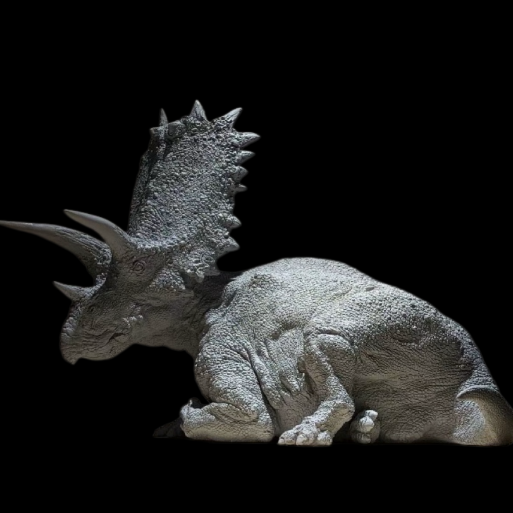 RESTING PENTACERATOPS 1:18 PALEOART STATUE (GREY RESIN KIT / PAINTED EDITION