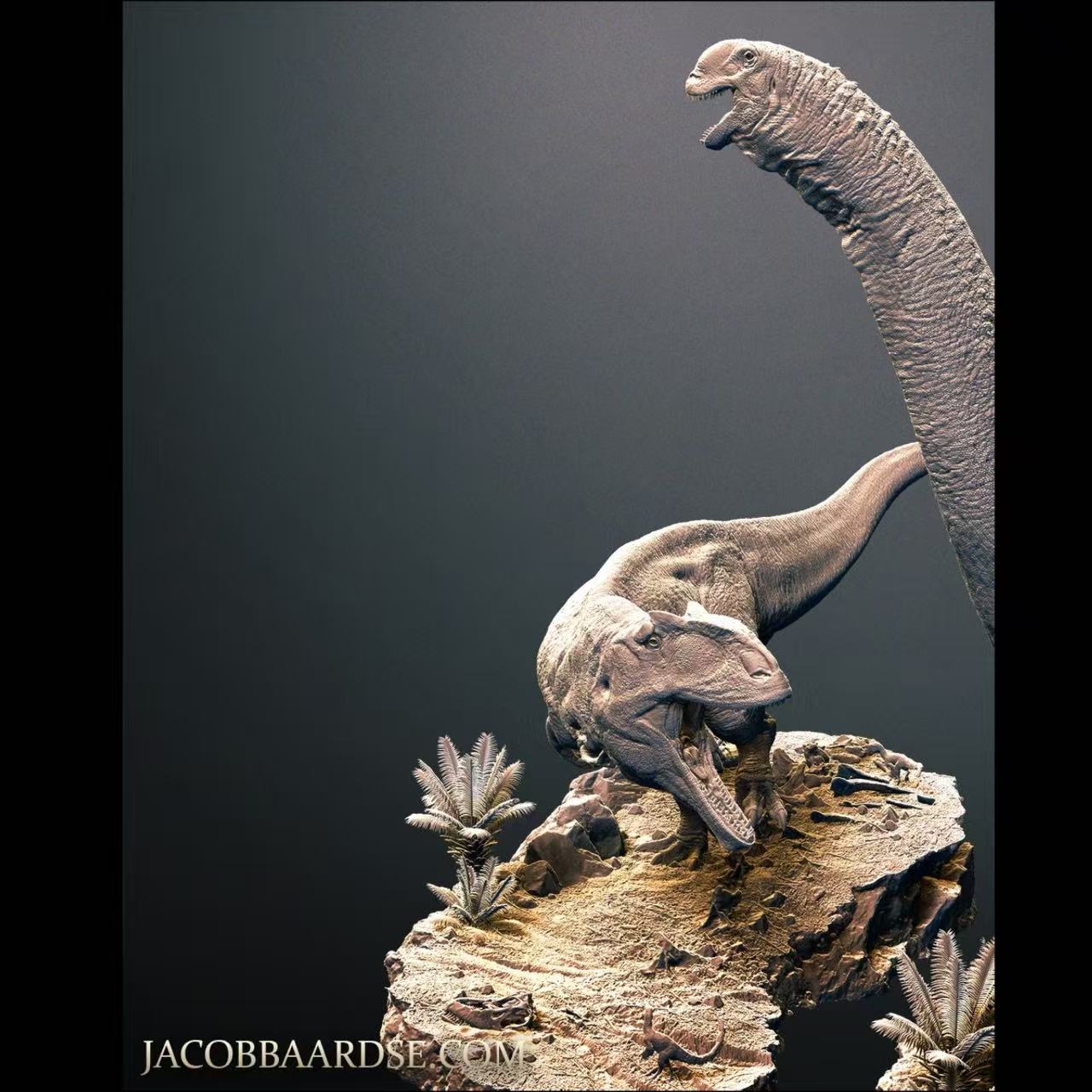 Giganotosaurus carolinii Statue Model Kit 1:35 1:18 Jacob Baardse