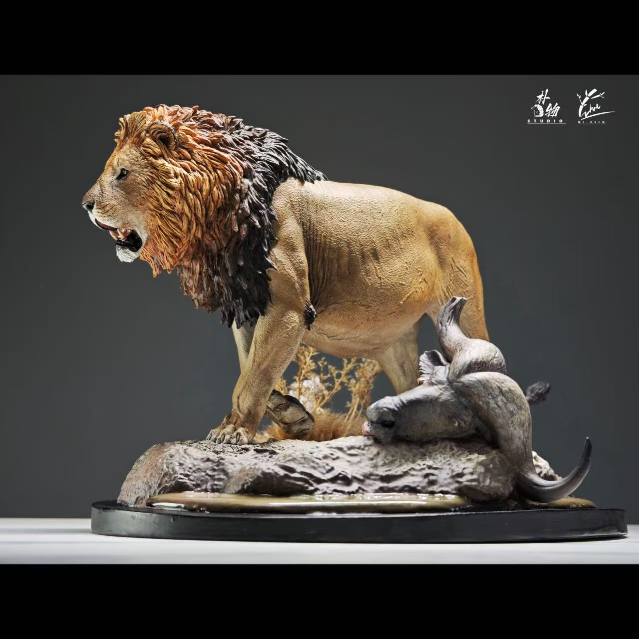 Panthera leo Caesar statue Model Kit 1:35 1:18 1:10 1:6 Scale PUWU STUDIO