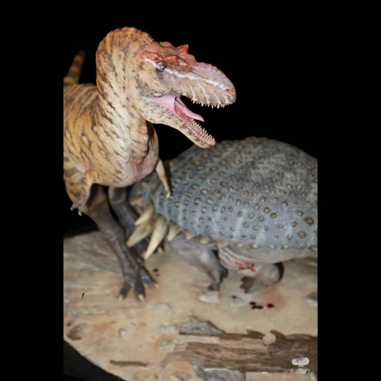 Albertosaurus vs. Edmontonia: "The Gambit" statue Model Kit 1:18 Scale Dinosoul Studio