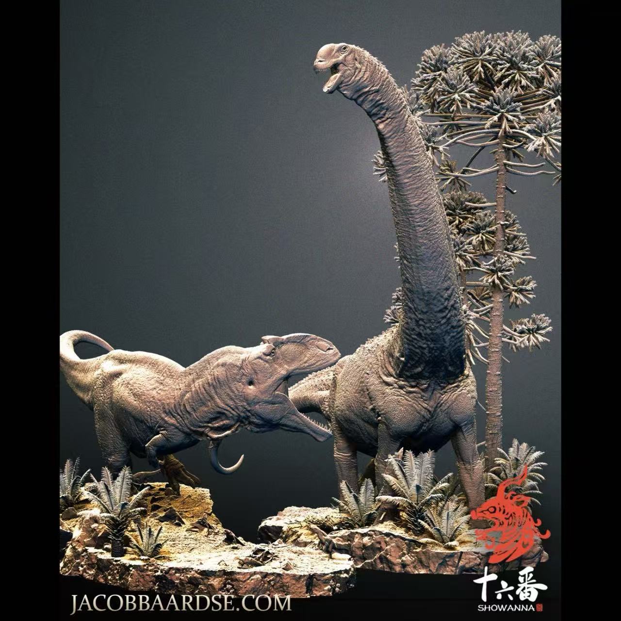 Giganotosaurus carolinii Statue Model Kit 1:35 1:18 Jacob Baardse