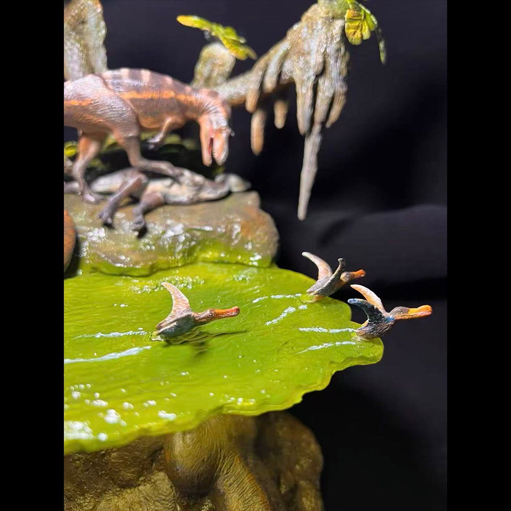 Polar Allosaur Leaellynasaura Koolasuchus Scene Model Resin Kit 1:20 Scale Sen Sen