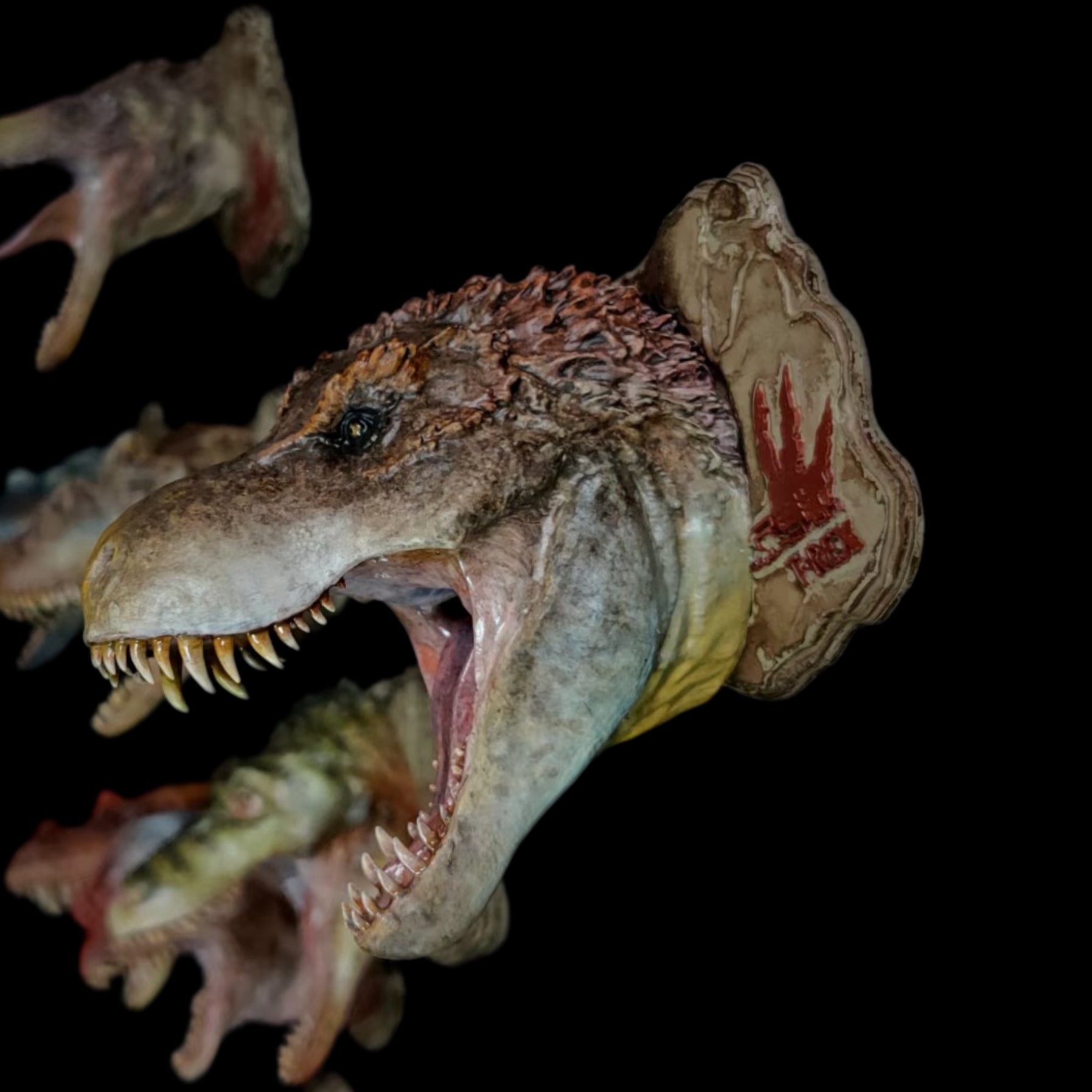 T-Rex Head Collection (Set of 9) - 1:35 Scale Resin Model Kit Magnets & Wall Mounts
