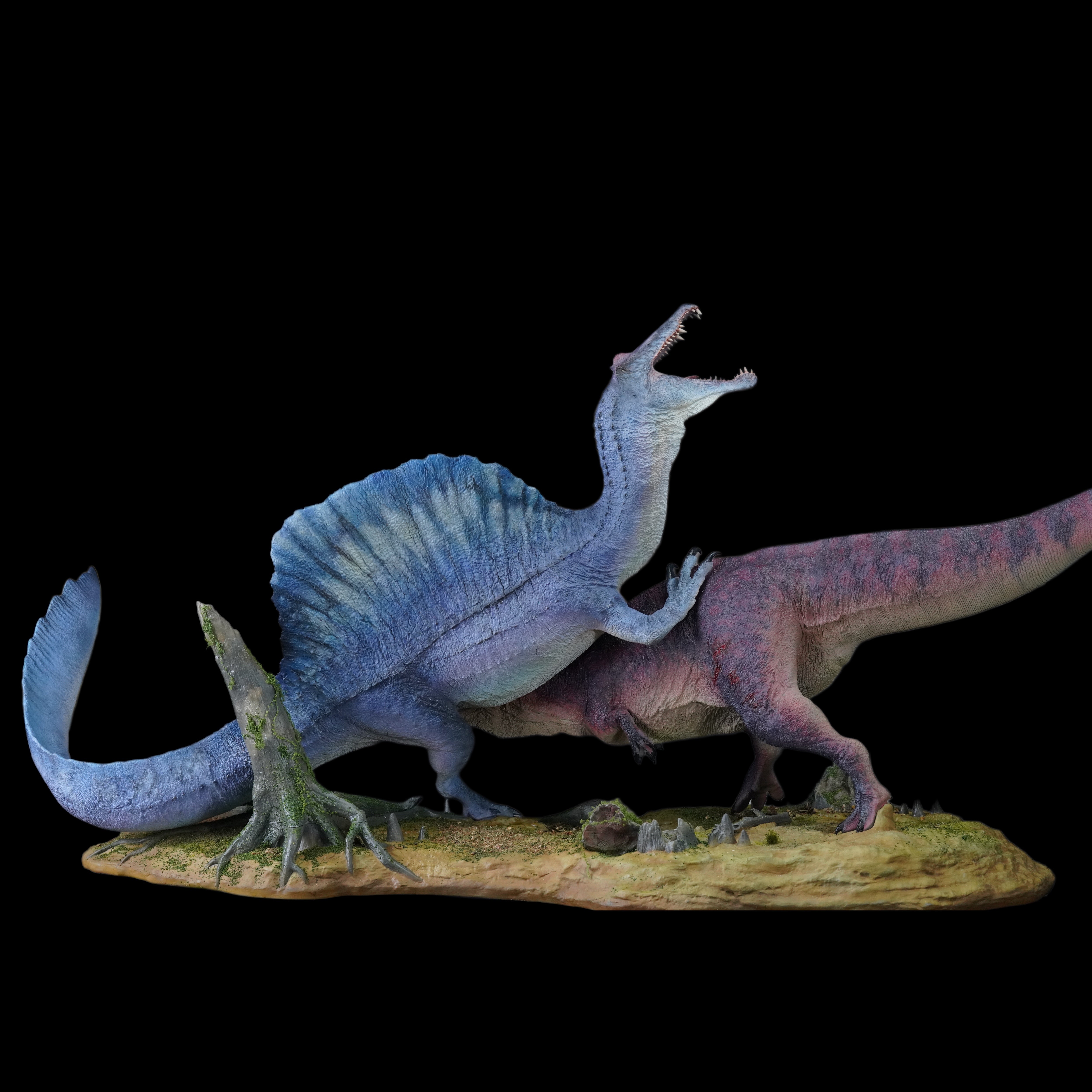 Giganotosaurus vs Spinosaurus statue Model Kit 1:15 Scale Showanna Studio