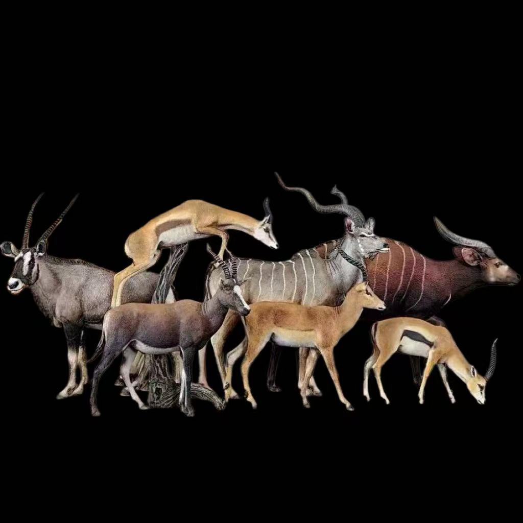 7 figures  1:15 scale Painted