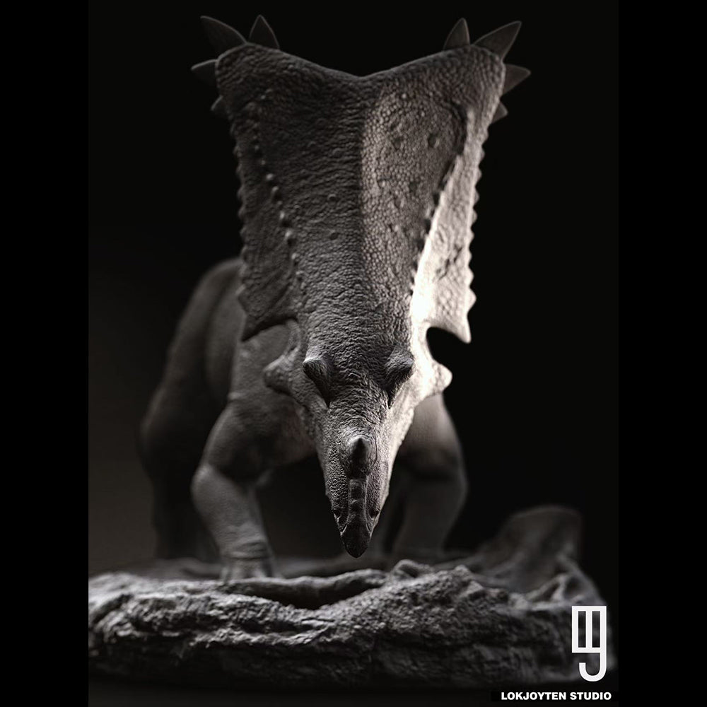 Chasmosaurus belli Statue Model Kit 1:18 1:35 Scale LOKJOYTEN STUDIO