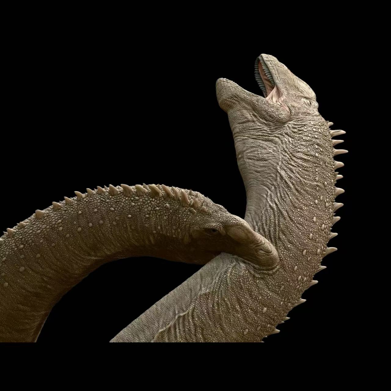 Mamenchisaurus "The Ritual" Statue Model Kit 1:35 Scale Sculpted by David Krentz  B&G Studio