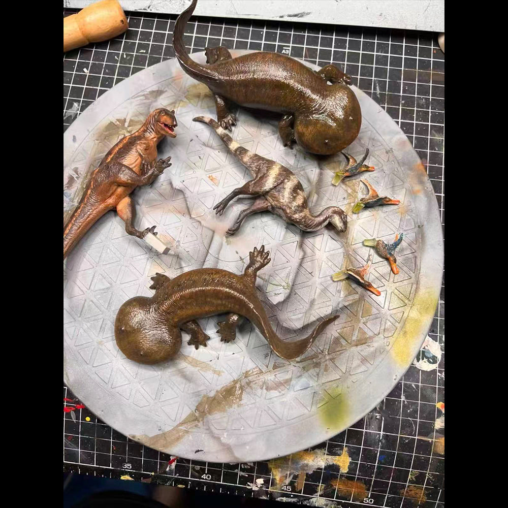 Polar Allosaur Leaellynasaura Koolasuchus Scene Model Resin Kit 1:20 Scale Sen Sen