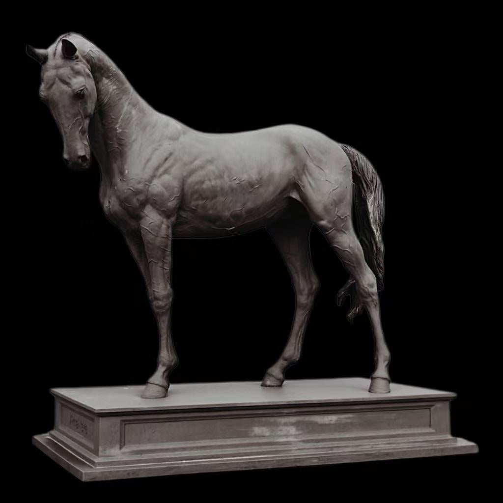 Akhal-Teke Horse statue Model Kit 1:6 Scale Tunan STUDIO