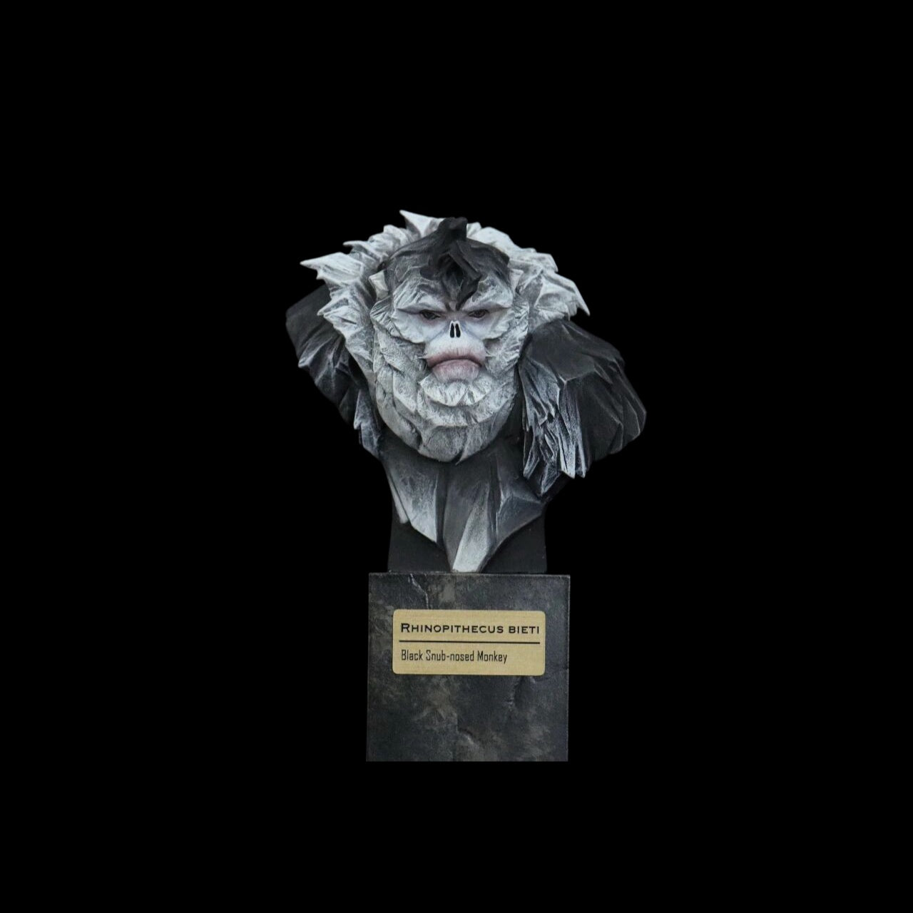 GOLDEN EAGLE · YUNNAN SNUB-NOSED MONKEY · TAKIN · CLOUDED LEOPARD  WILD CHINA: ENDANGERED SPECIES ART STATUE PROJECT