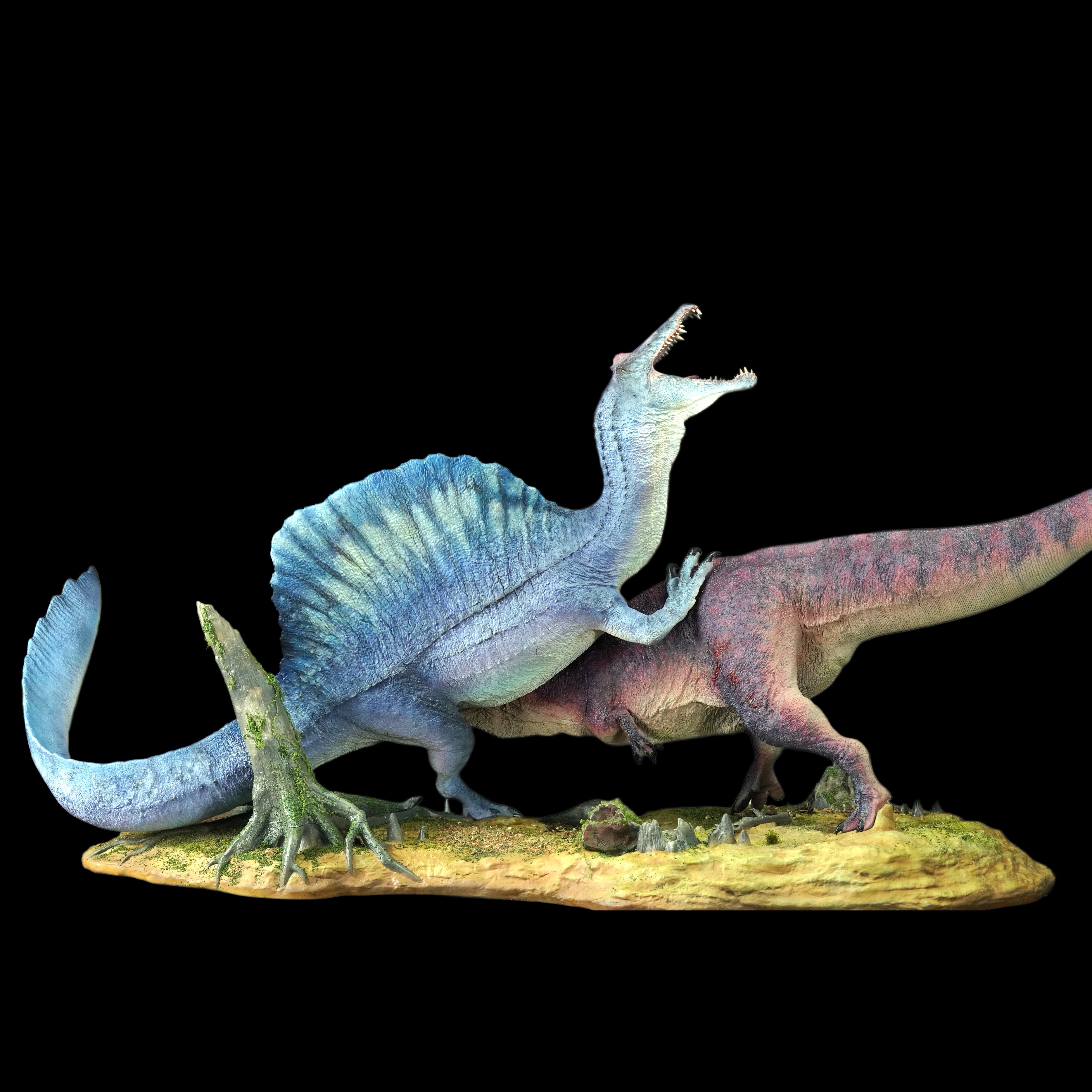 Giganotosaurus vs Spinosaurus statue Model Kit 1:15 Scale Showanna Studio