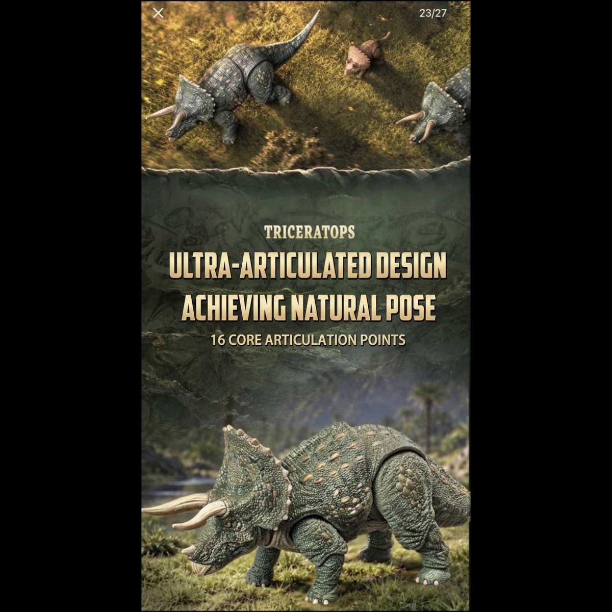 BLOKEES TERRAVENTURE JURASSIC PARK — TC01 TYRANNOSAURUS REX & TC02 TRICERATOPS 1:64 BUILDABLE MODEL KITS
