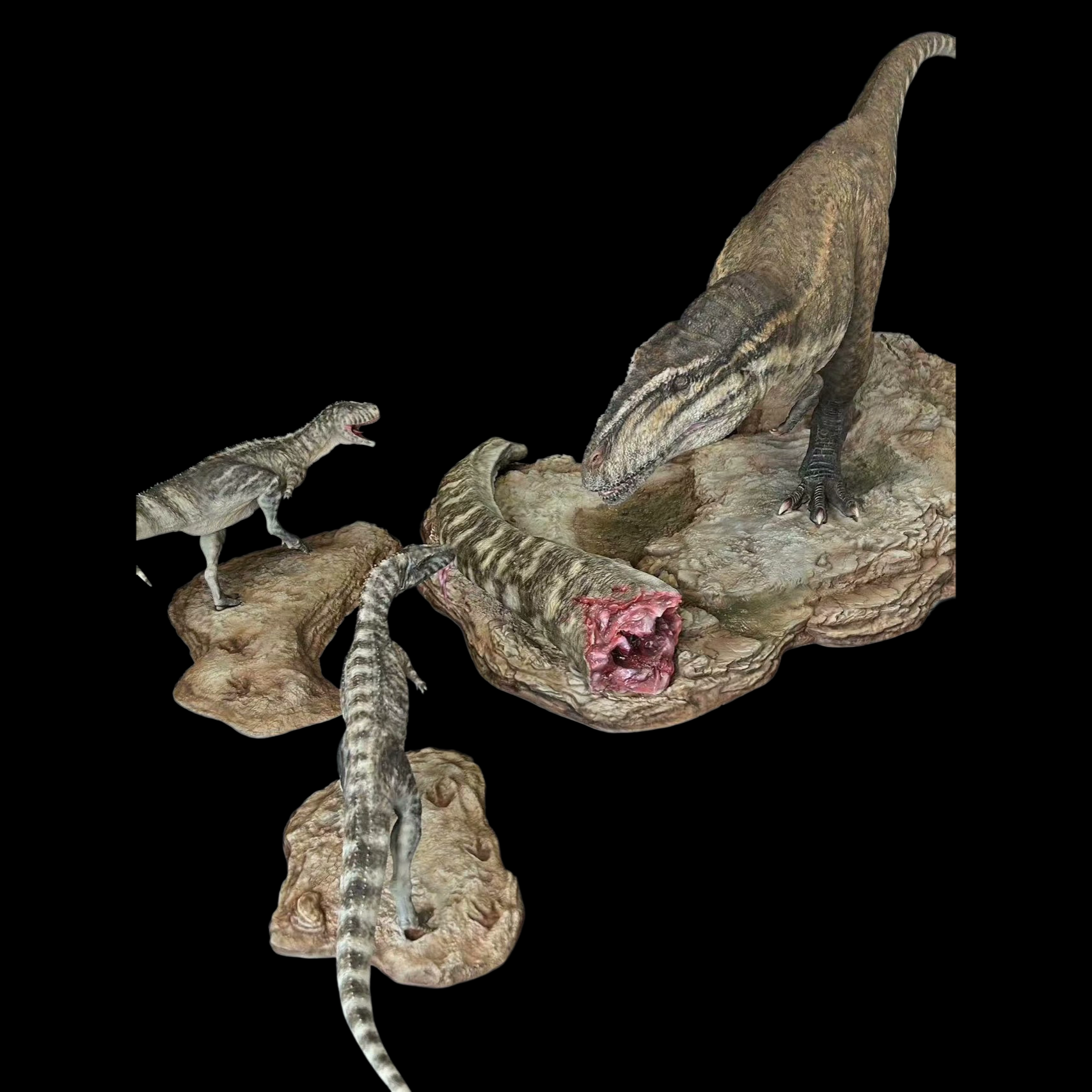 MAPUSAURUS FAMILY SCENE statue Model Kit 1:15 Scale Showanna Studio