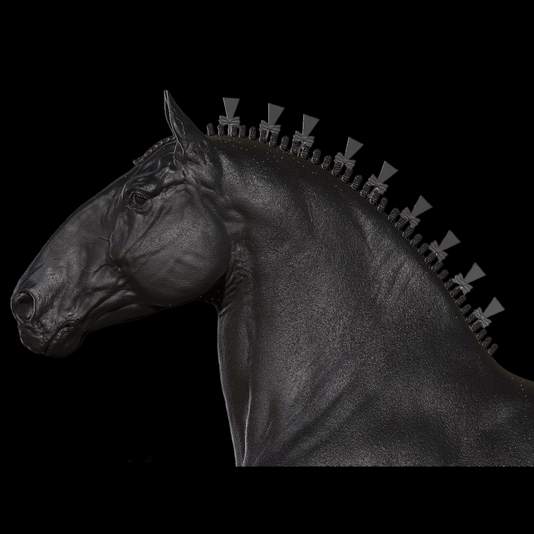 PERCHERON DRAFT HORSE STATUE (1:10 / 1:6 SCALE RESIN & 1:10 CAST BRONZE)