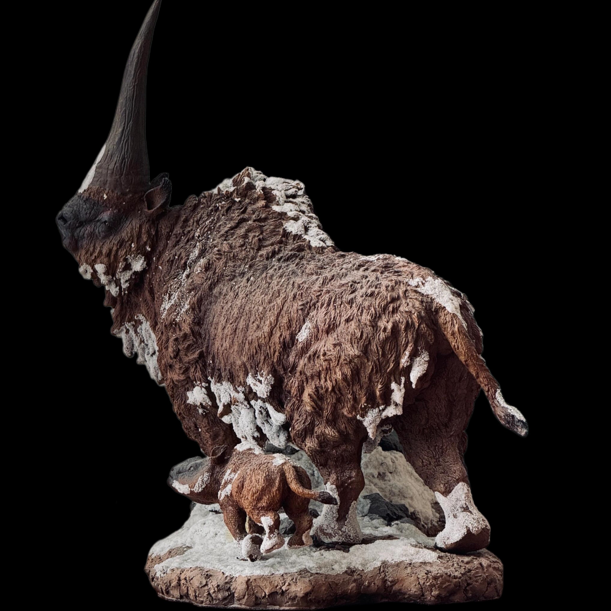 ELASMOTHERIUM MOTHER & CALF 1:20 HIGH-PRECISION STATUE