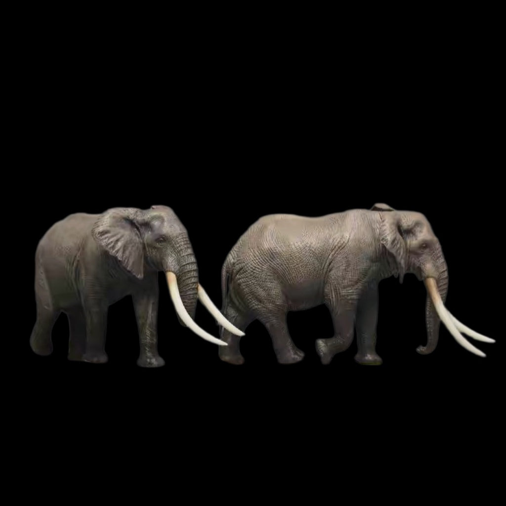 AFRICAN ELEPHANT PAINTED STATUE
1:35 Dafei studio