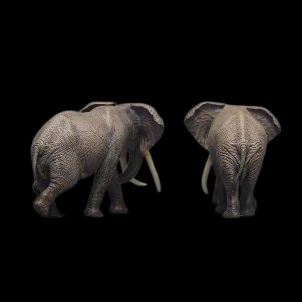 AFRICAN ELEPHANT PAINTED STATUE
1:35 Dafei studio