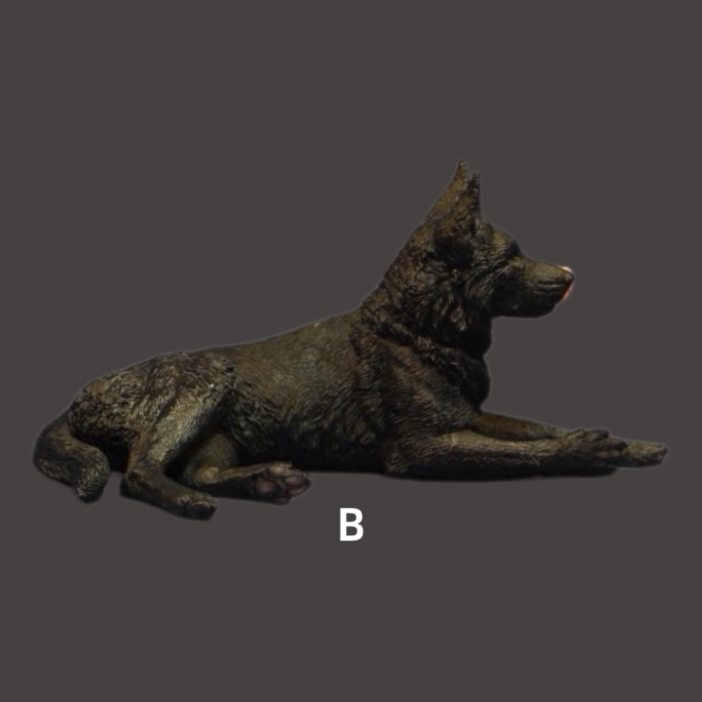 GERMAN SHEPHERD DOG PAINTED STATUE