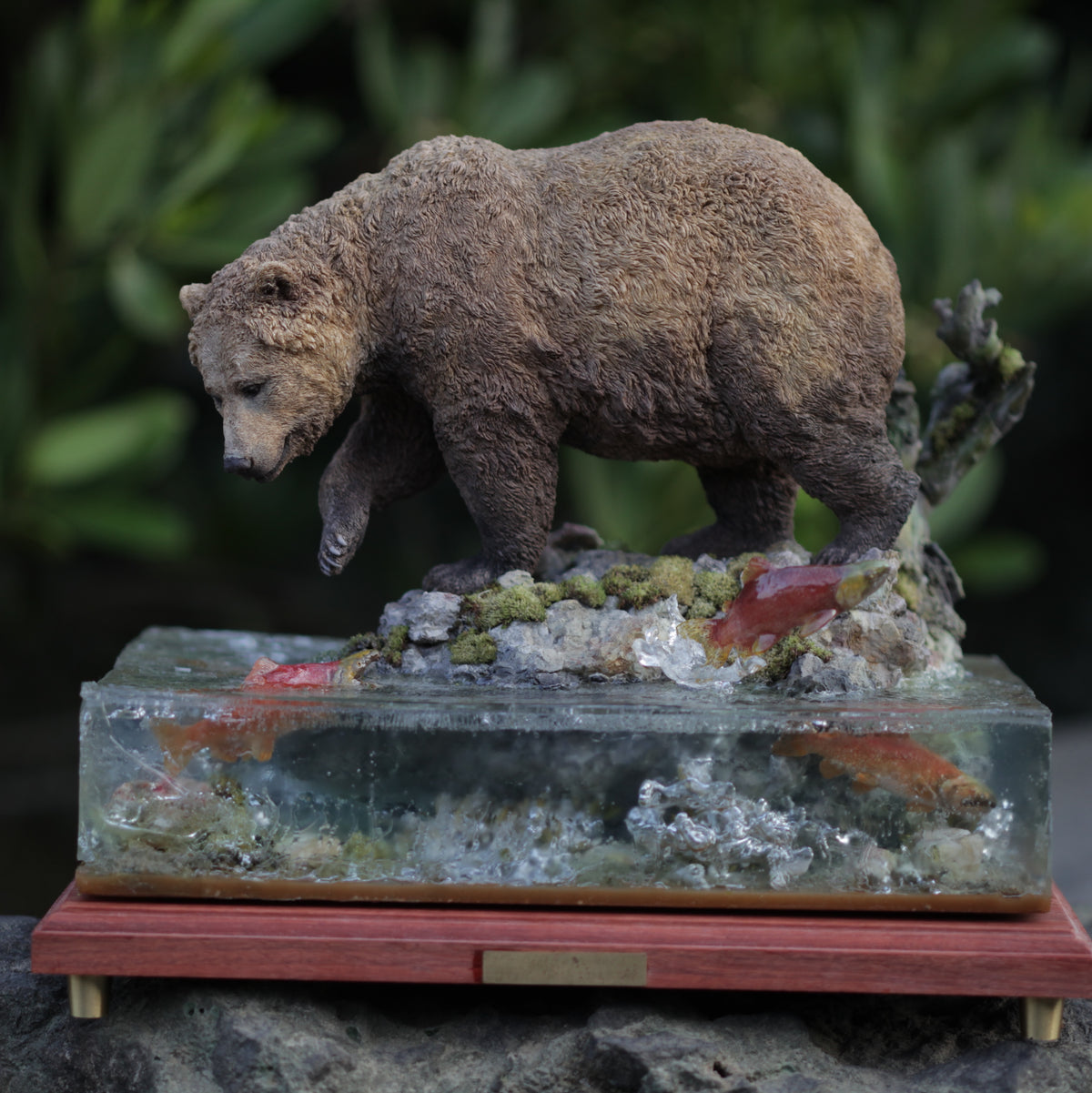 MALE NORTH AMERICAN GRIZZLY BEAR Statue Model Kit 1:10 Scale Jiantao Studio