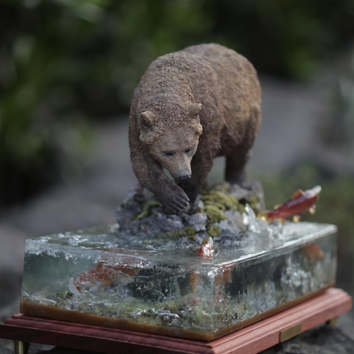 MALE NORTH AMERICAN GRIZZLY BEAR Statue Model Kit 1:10 Scale Jiantao Studio