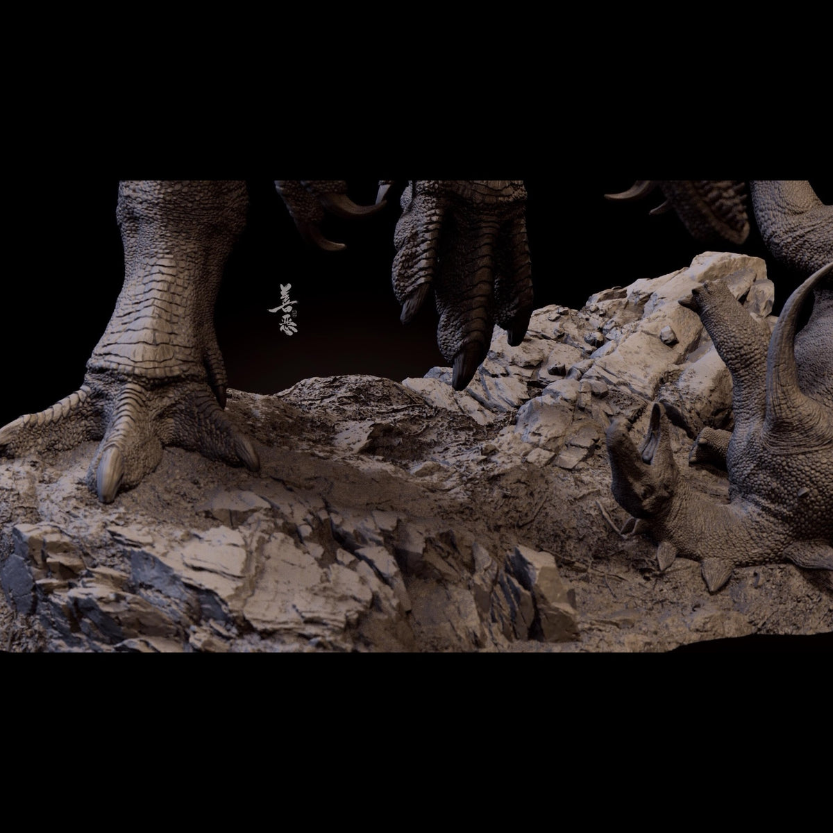 Yangchuanosaurus vs Chungkingosaurus statue Model Kit 1:35 1:18 Aokhan Studio