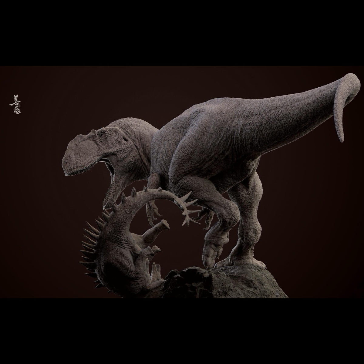 Yangchuanosaurus vs Chungkingosaurus statue Model Kit 1:35 1:18 Aokhan Studio