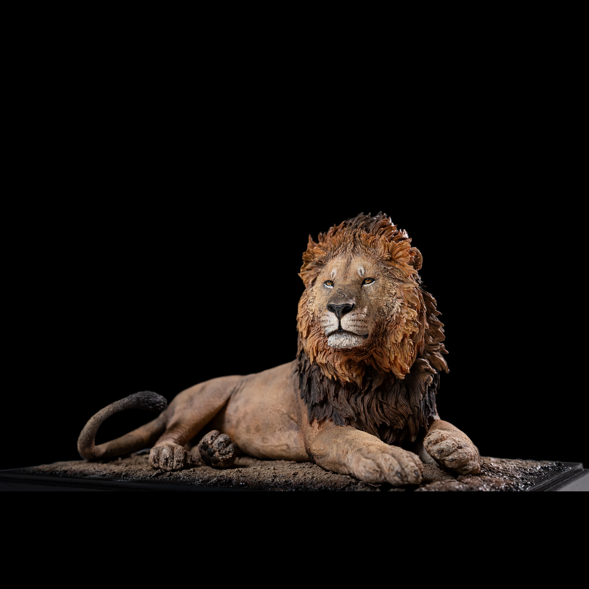 AFRICAN LION "OLOSHIPA" 1:10 / 1:6 DIORAMA ART STATUE (GREY RESIN KIT / PAINTED EDITION)